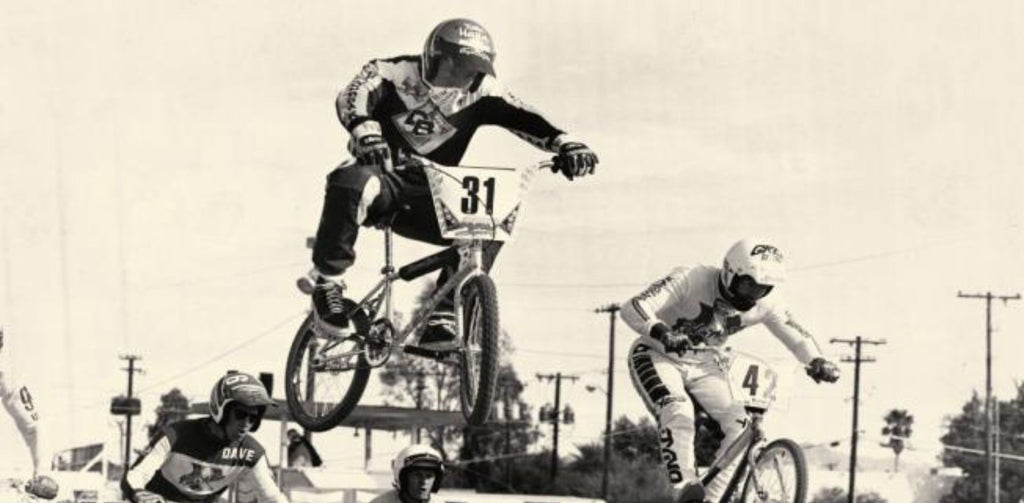 In a race, a member of DBR's team won first place by riding a DBR bike ahead of his competitors.