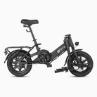 Black C3 foldable electric bike with 'DYU' branding on a white background