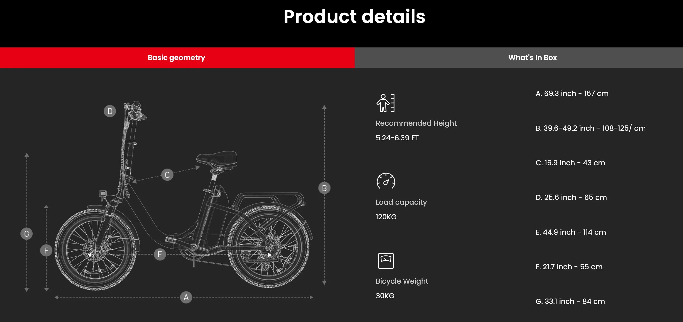 Product details of a DYU C4  e-scooter with dimensions and specifications on a black background