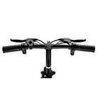 Black dyu d3f foldable ebike handlebar with grips on a white background