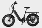 Side view of Black Samsung/LG 48V15Ah electric cargo bike, Bafang 500W motor, 45+ mile range. Ideal for effortless cargo transport and commuting.